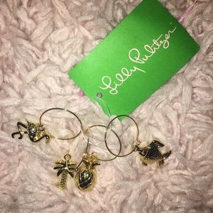 Lilly Pulitzer wine rings
